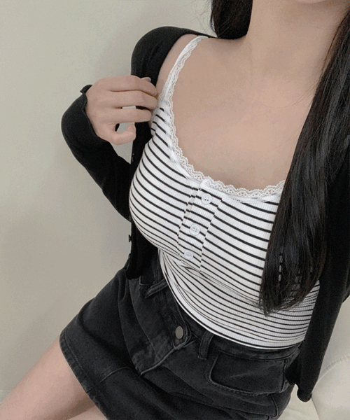 제이블린 티정 캡 레이스 나시