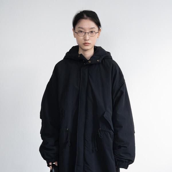 [12/3 출고 예정] 956 Curly Safari Hooded Jumper (Black)