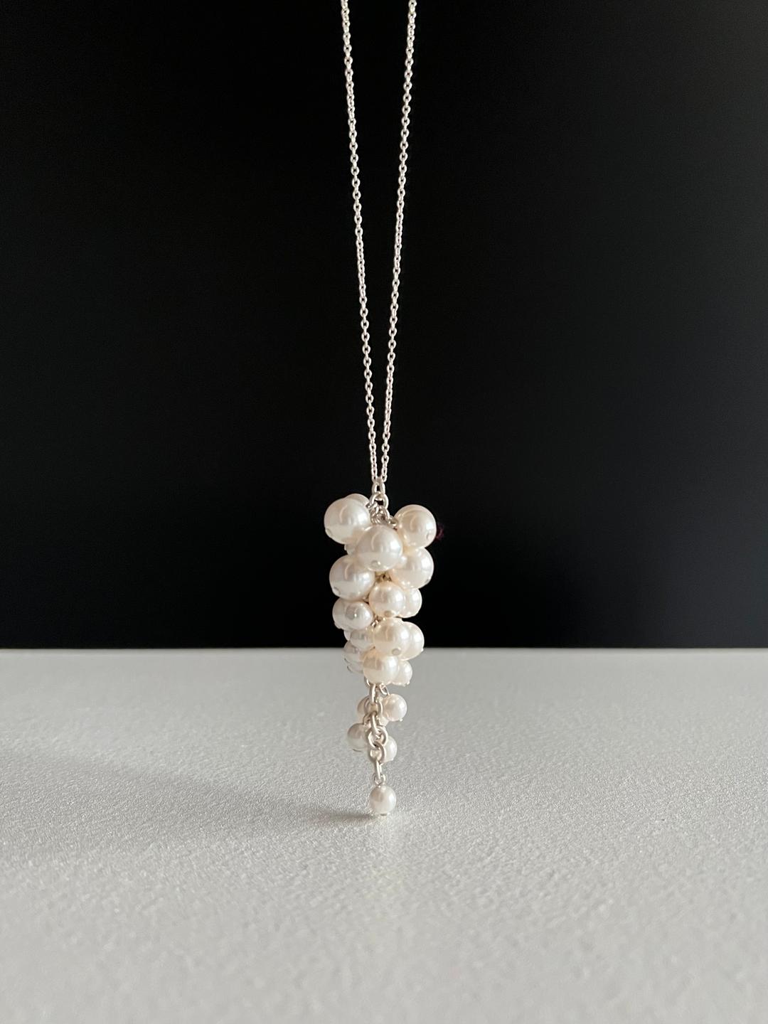 [pre order]bling necklace(pearl)