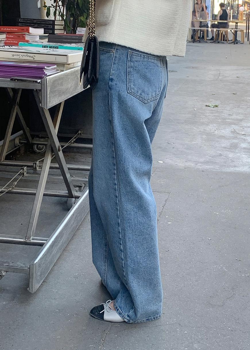 Wide Denim - Middle blue *예약주문.2주 소요