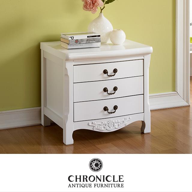 케라스 550 화이트 3단 협탁 LVC-2004