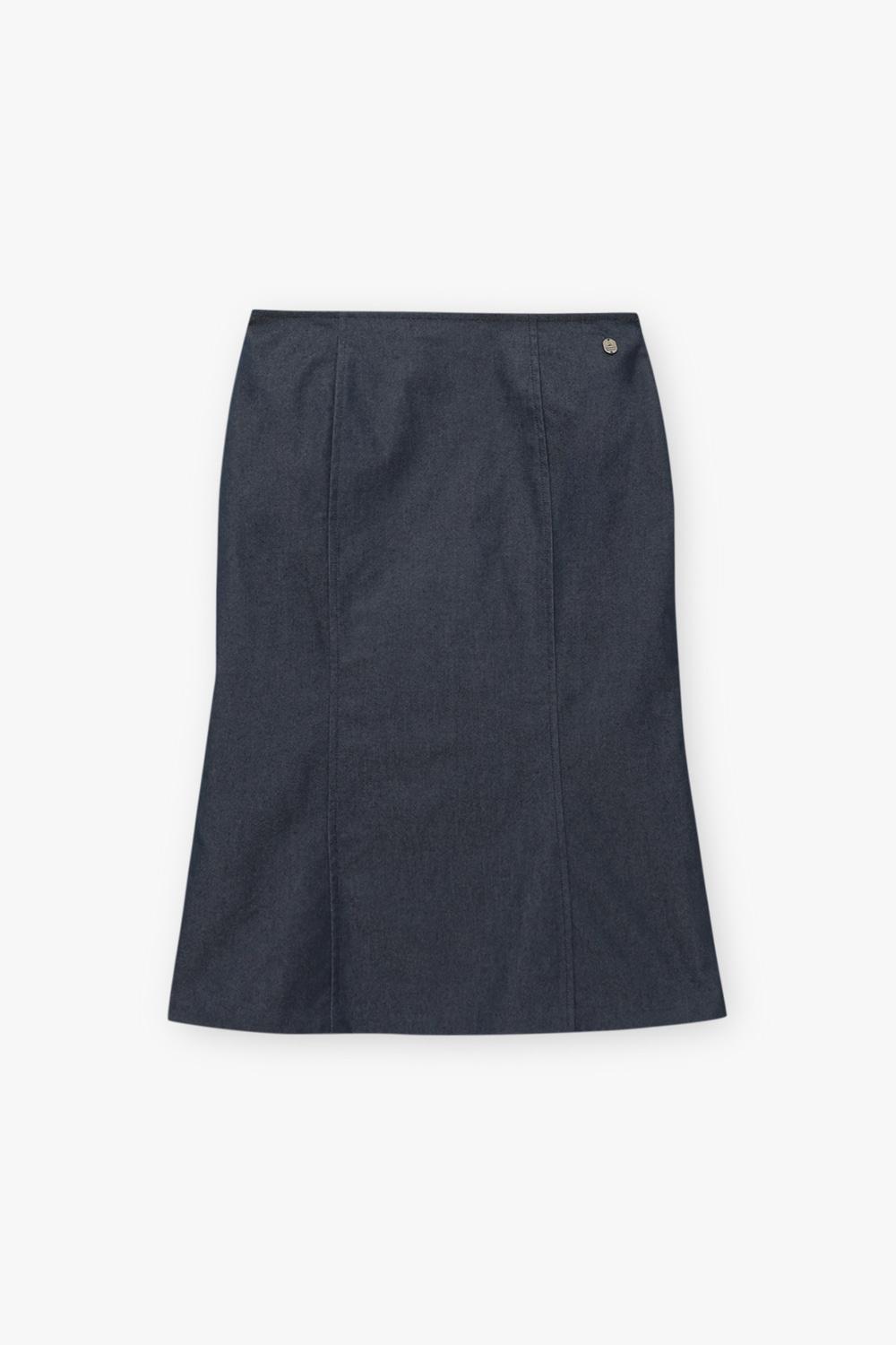 Moss Low-rise Midi Skirt (INDIGO)