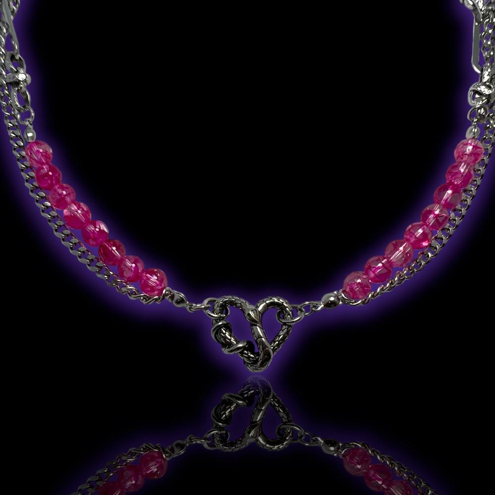 핑크 베놈 목걸이