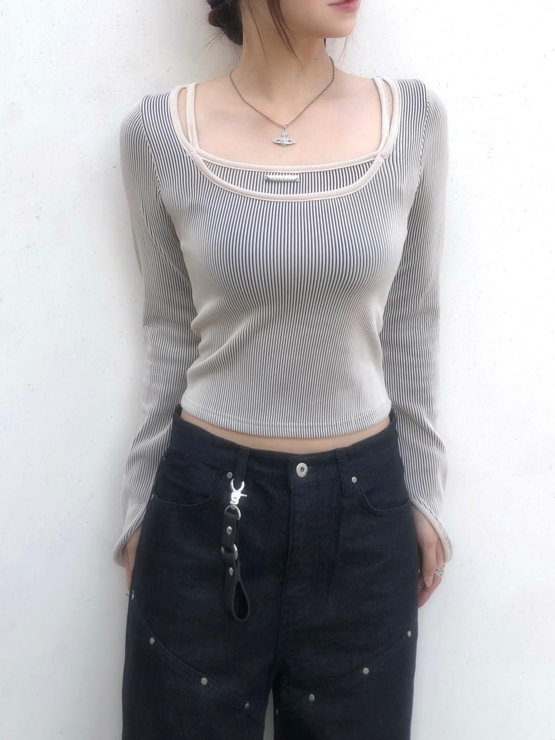 Olive Stripe Layered T