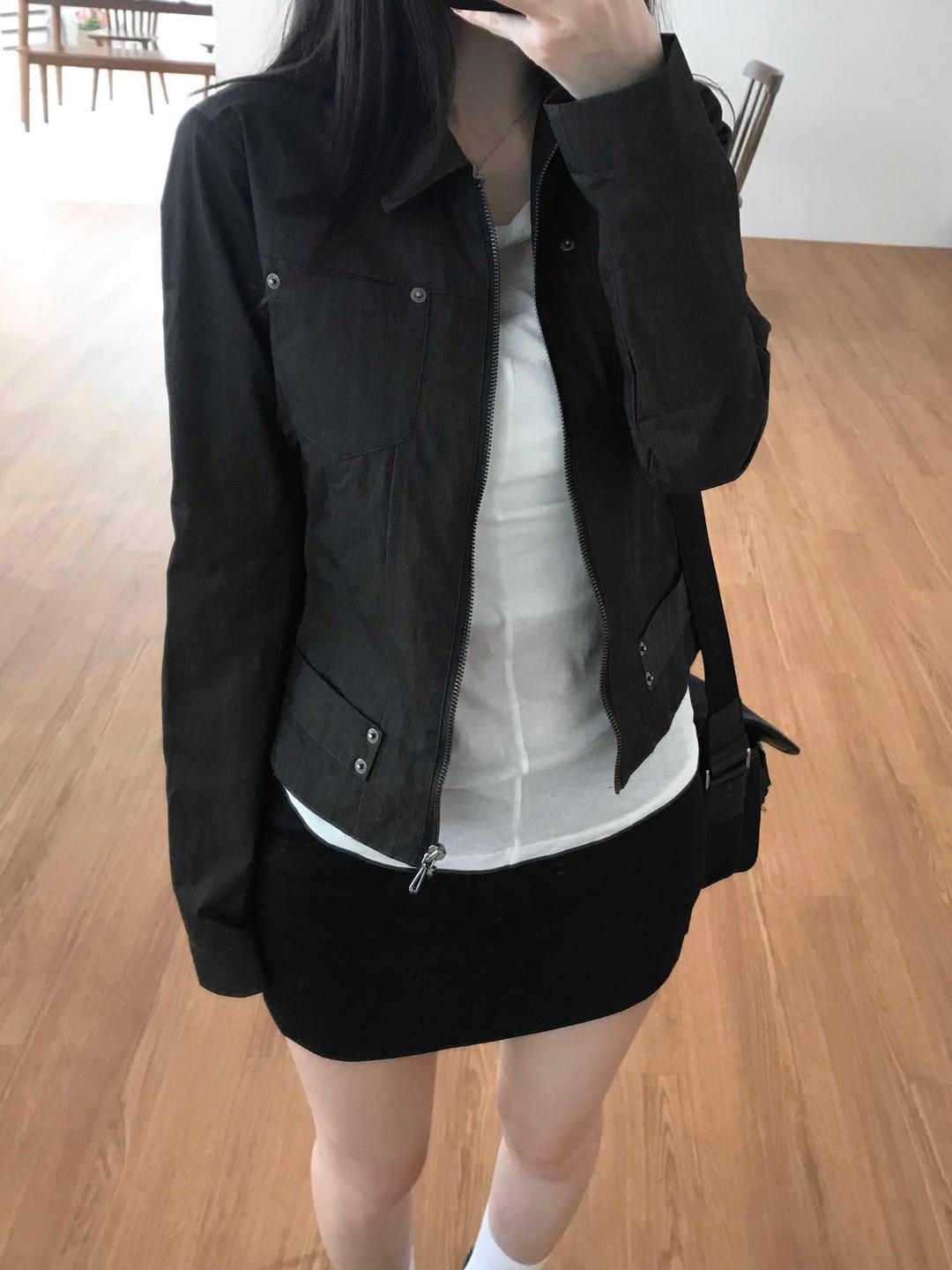 키튼 워싱 셔링 자켓 (one color)