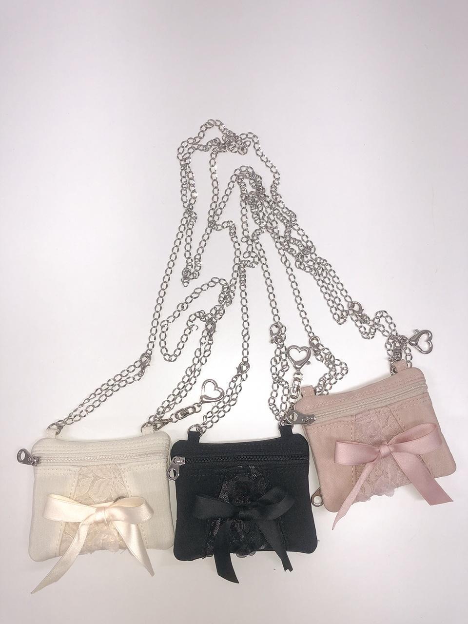 Mini ribbon bow card bag