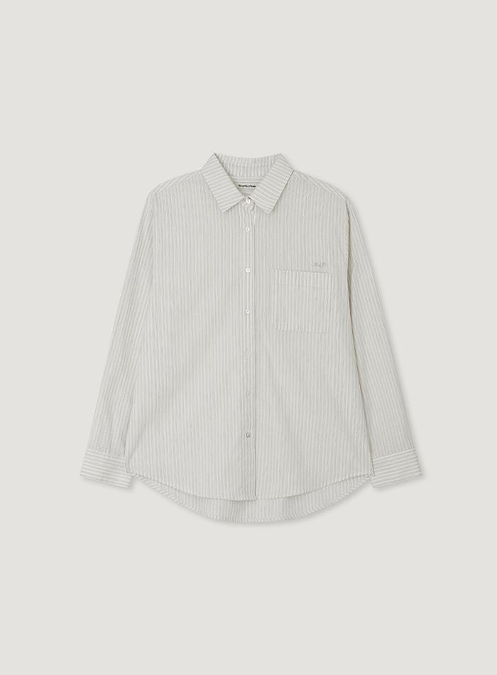 OLI STRIPE SHIRT_NATURAL BEIGE