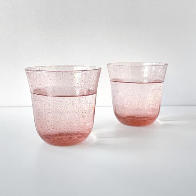 [HANDCRAFTED] 로제 버블 워터 글라스 [Rosé Bubble Water Glass]