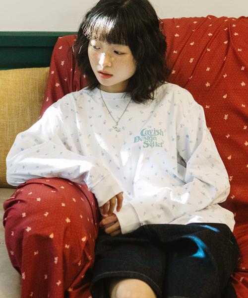FLOWER SELLER LOGO LS TEE WHITE(CV2GSUT551A)