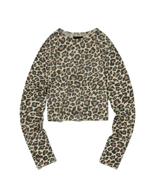 PATTERN SLIM LONG SLEEVE [LEOPARD]