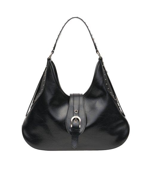 Halfstud Hobo Bag Black