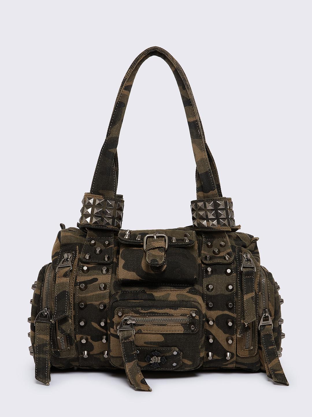 Myrrh Camo Shoulder Bag - One Size / Brown