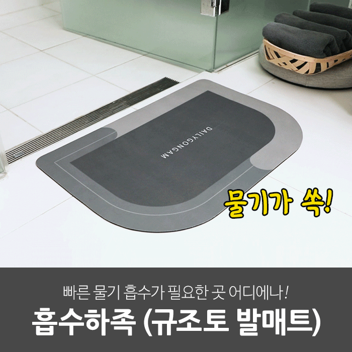 일상공감 흡수하족 (규조토 발매트)