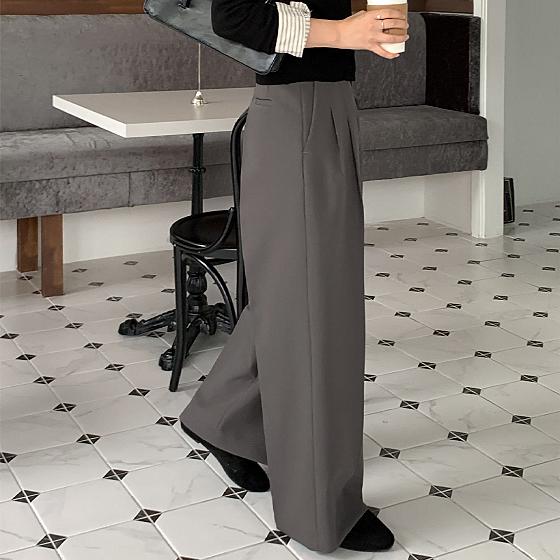 고고싱 어반 투핀턱 슬랙스 (5컬러,와이드팬츠,핀턱슬랙스,핀턱와이드,투핀턱슬랙스,간절기,하객룩,출근룩)