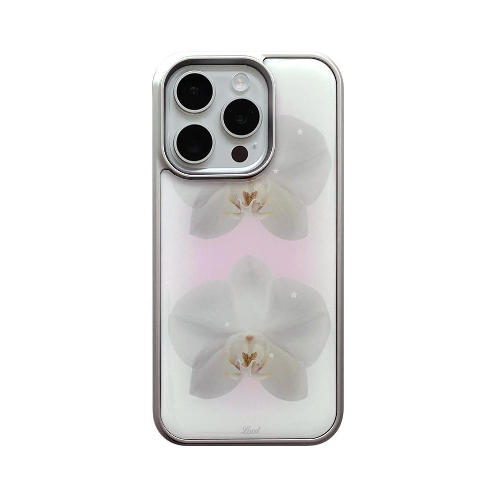 ORCHID PHONE CASE (epoxy, glass bumper)