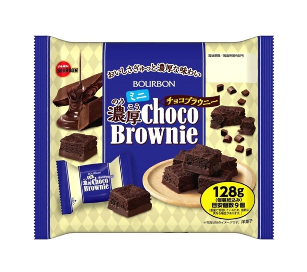 일본 부르봉 미니 진한 초코 브라우니 114g