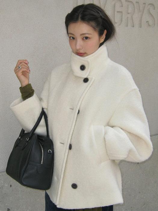 Structured Wool Belted Half Coat KW5WH8410_03