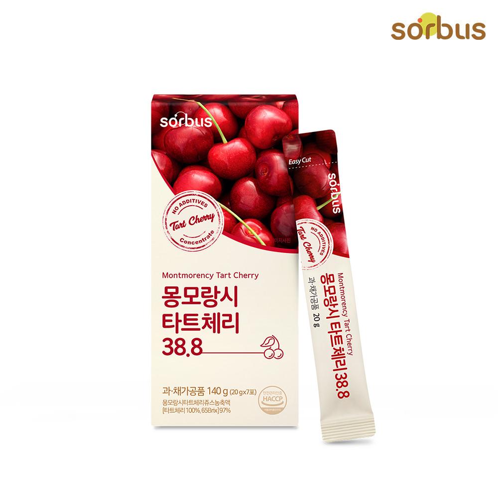 소버스 몽모랑시 타트체리젤리 원액 97% 저분자 콜라겐젤리 1박스 1주 [원산지:국산]