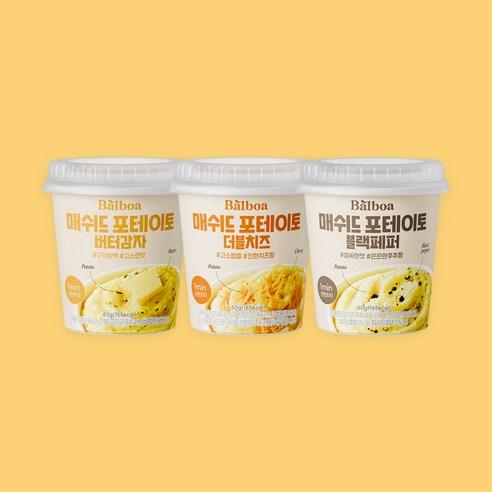 발보아 매쉬드 포테이토 간편 감자 샐러드(버터감자3+더블치즈3+블랙페퍼3) - 기타가루 | 쿠팡
