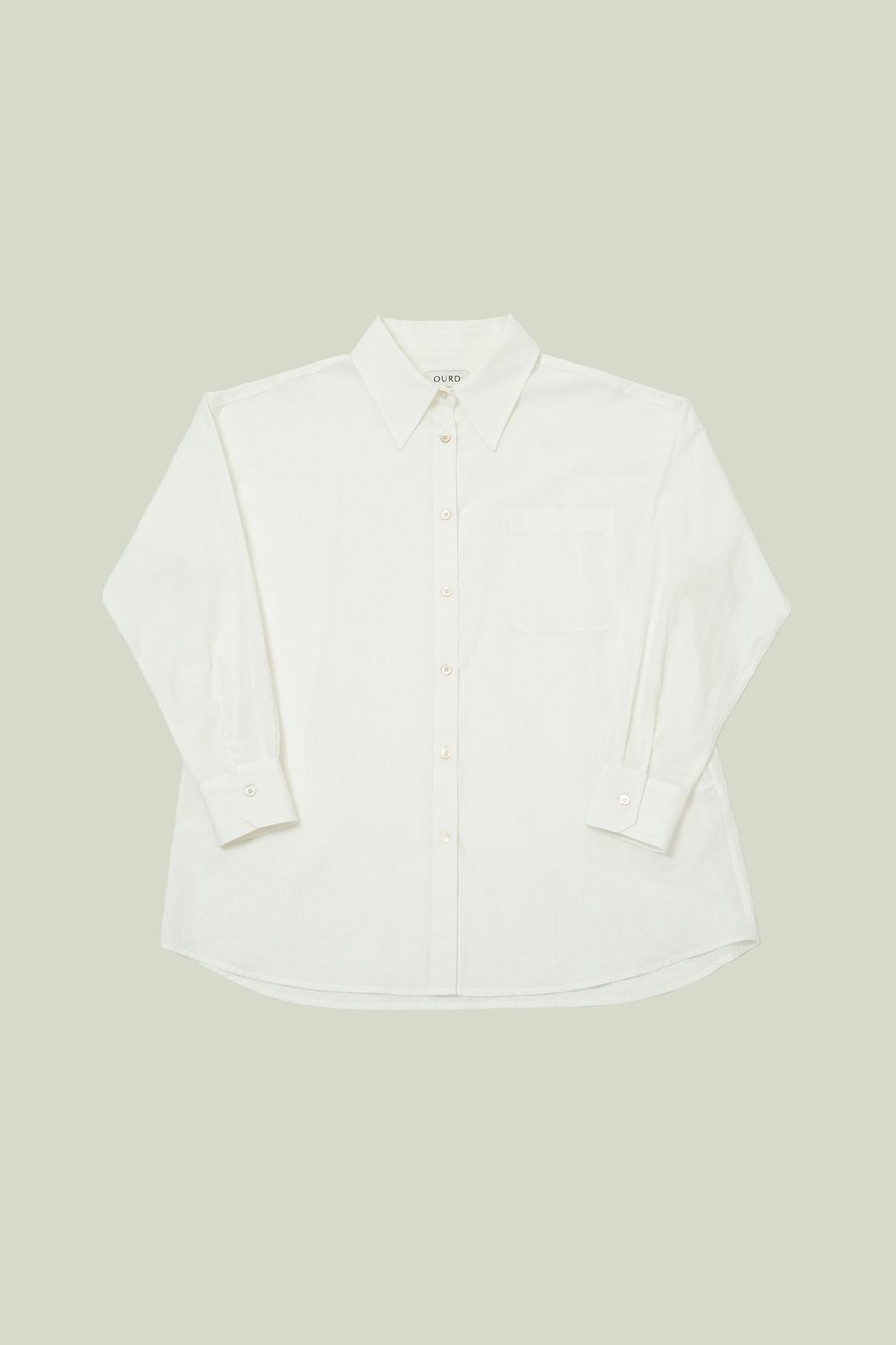 2ND_SUMMER COTTON SHIRT - WHITE