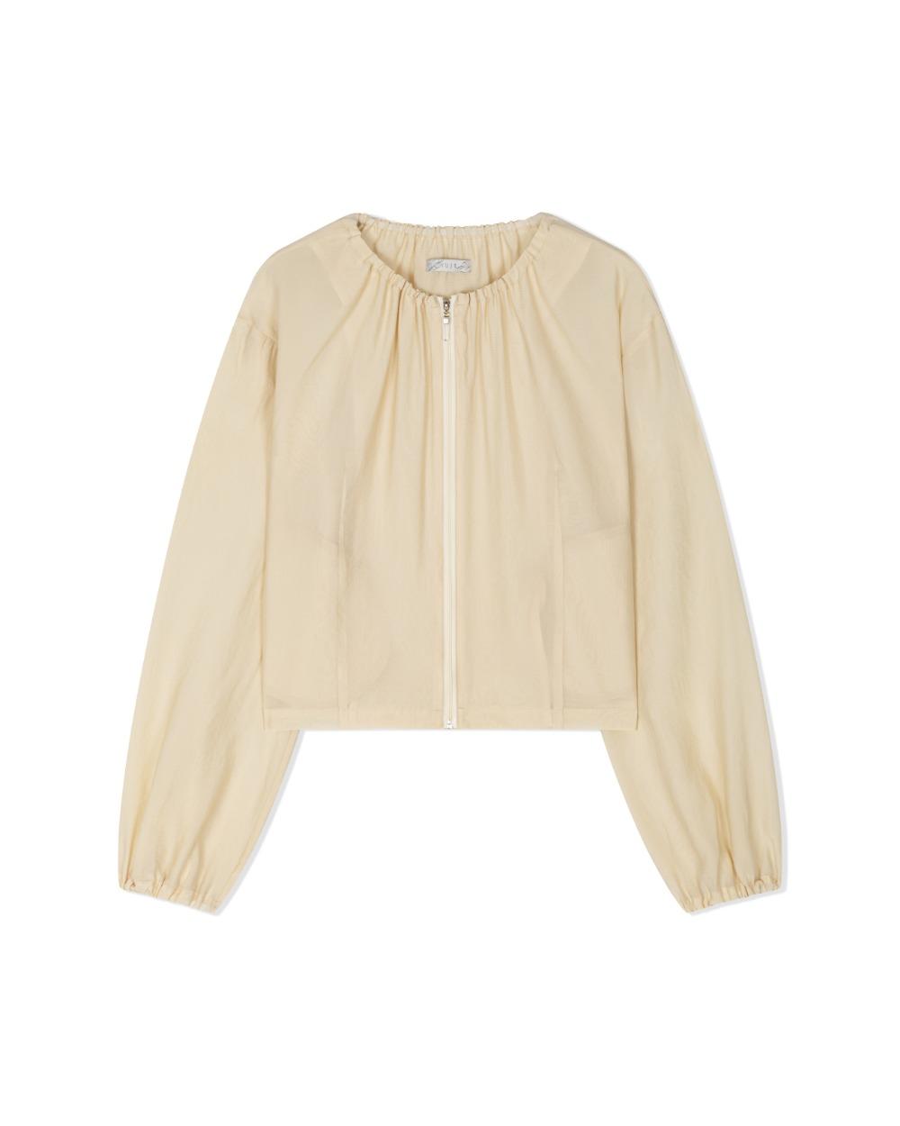 CHIFFON BOMBER JACKET (4color)