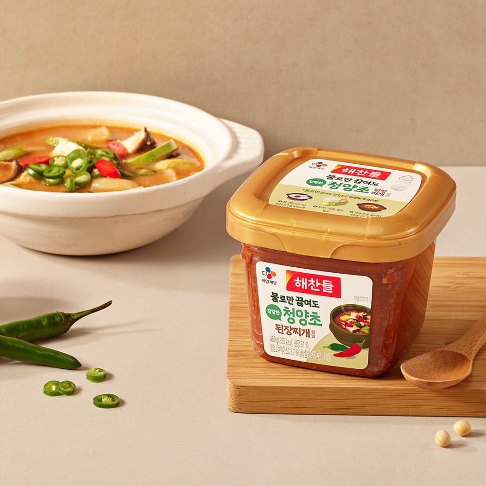 해찬들 그대로 끓여먹는 청양초 된장찌개 양념 450Gx1개