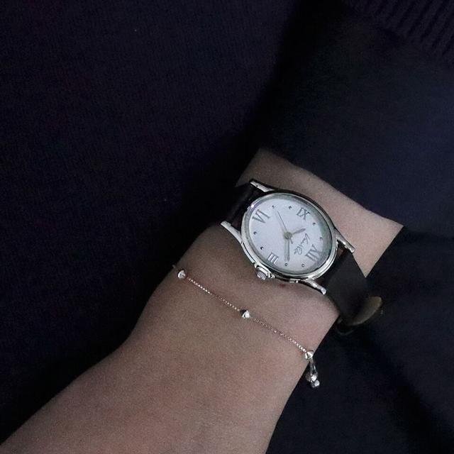 Gem-Silver/Pearl (Black leather)