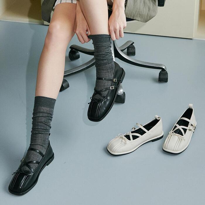 ljh7077 ribbon maryjane flat _ 2colors