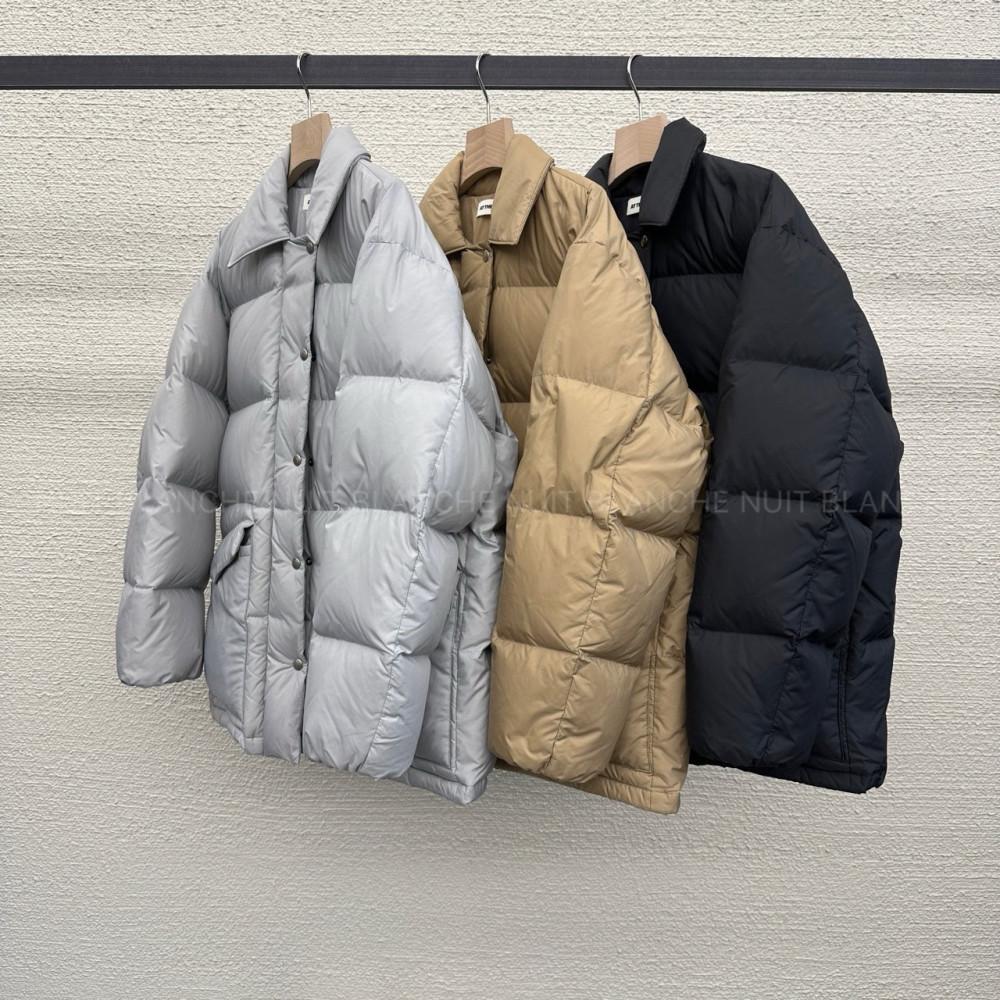 AT THE BAGEL 엣더베이글 구스다운 더크 하프 패딩 (3 color)