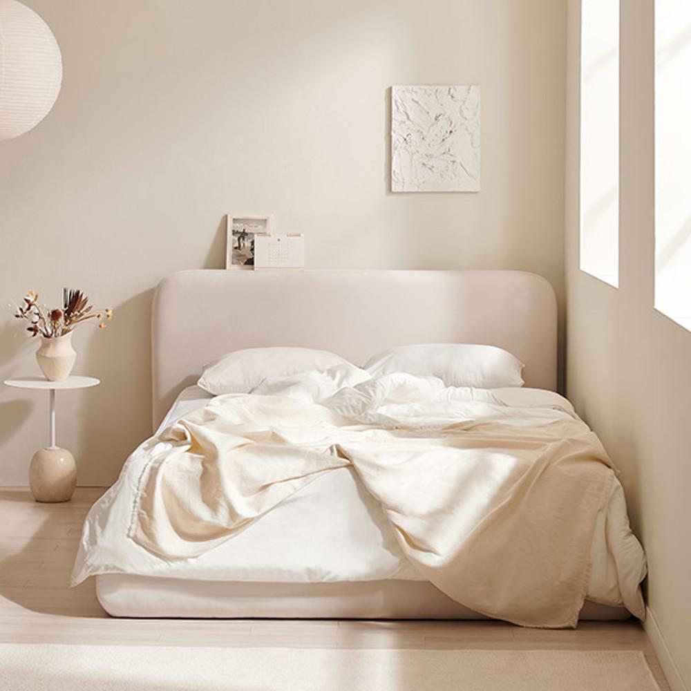 삼익가구 오브슬립 호텔 아쿠아텍스 패브릭 침대 SS / 매트제외