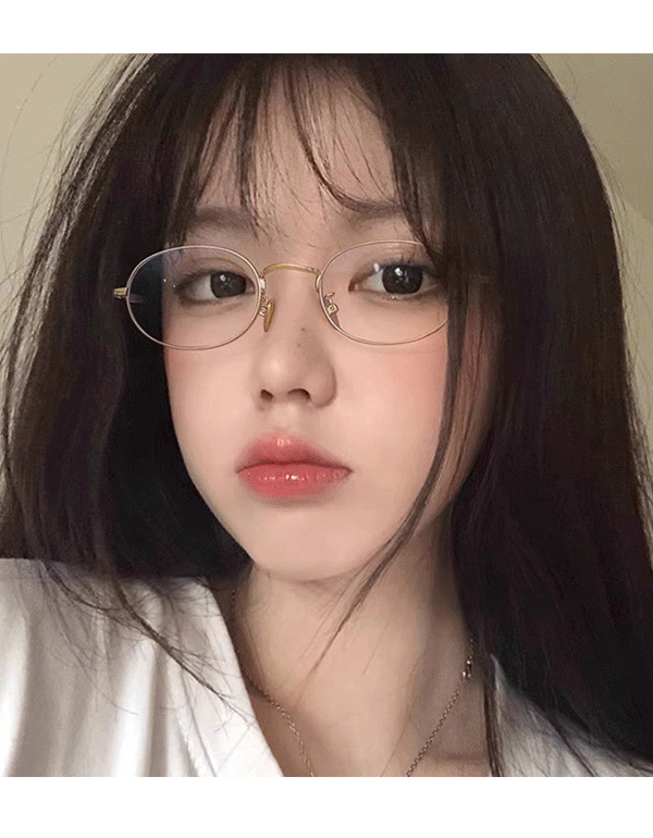 [고급안경집증정] 빌리 금테 은테 소두 얇은 작은 원형 타원형 프레임 아이웨어 패션 안경 S699