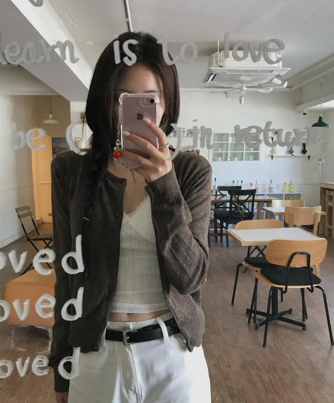 애프터로즈 [캐시미어 혼방🍂/MD 강추] 라운드넥 가디건 - 10color