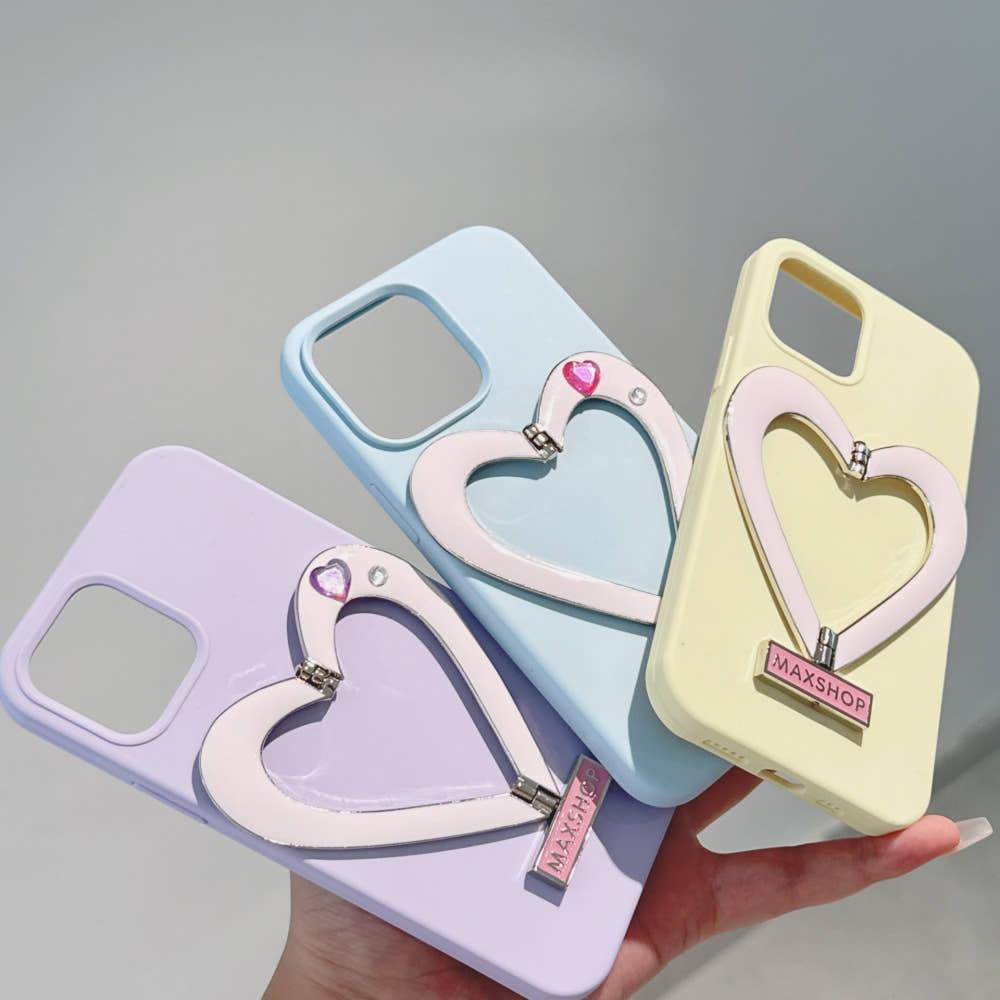 하트 폰홀더 아이폰 케이스 5color