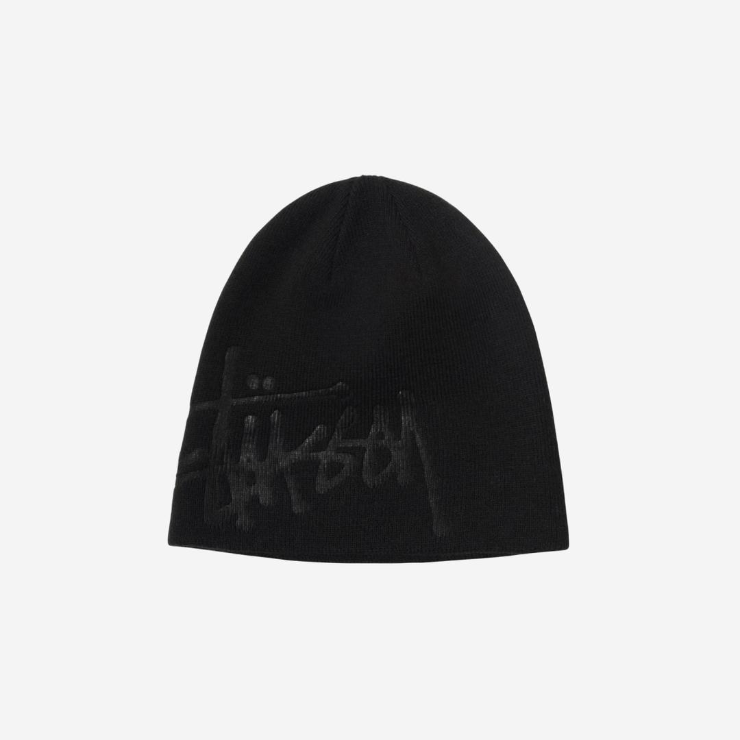 Stussy Debossed Basic Logo Beanie Black