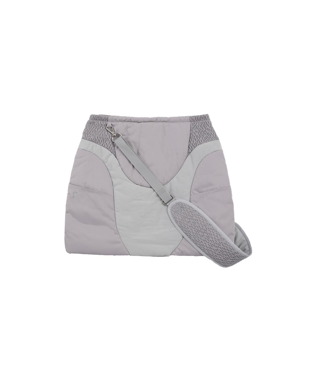 (11/30 Restock, 순차배송) Padded Cross bag Skirt / Grey