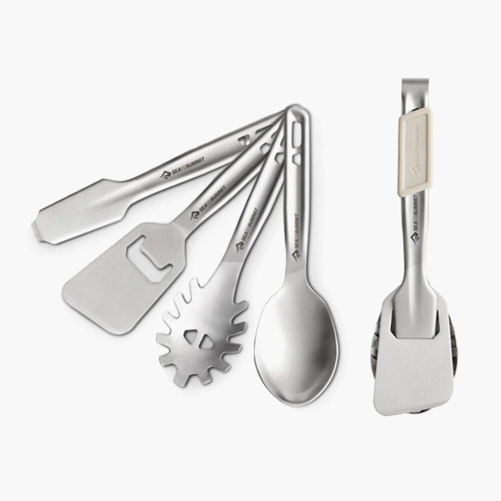 씨투써밋 디투어 키친툴 4P 세트 백패킹 경량 집게 스테인레스 조리 도구