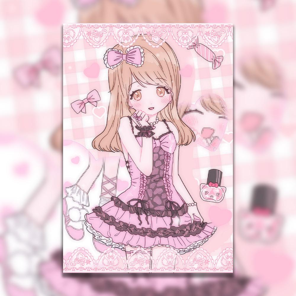 리코마루。8월의 소녀 엽서