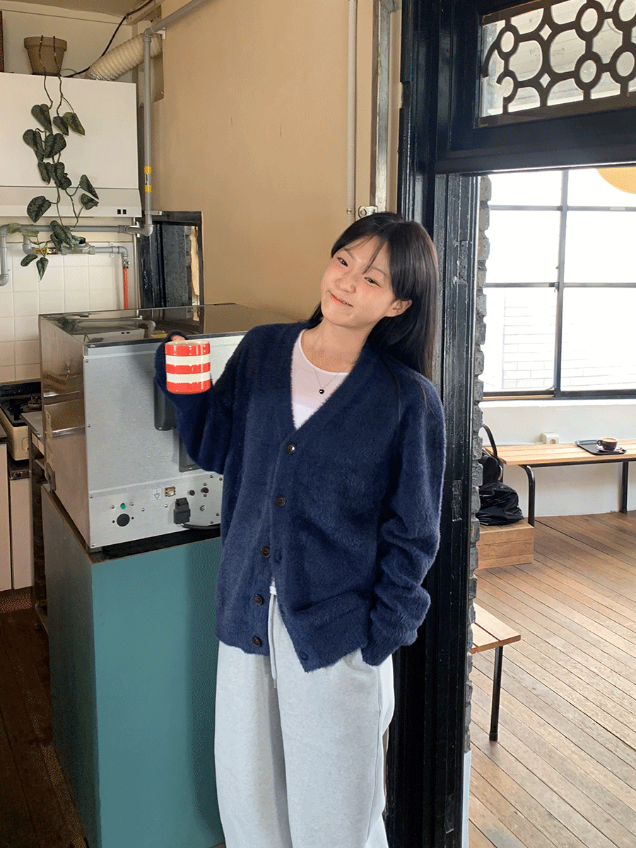 나트 소프트 앙고라 가디건