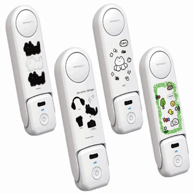 🚀🚀🚀[인기]캐릭터 디자인 미니 선풍기 보조배터리 겸용 2000mAh C타입 손선풍기 보조배터리 커플 손선풍기 미니 보조배터리