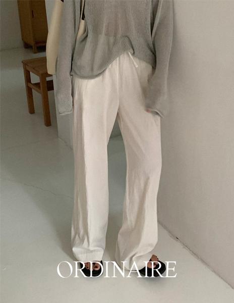 [ordinaire] 시드 밴딩 팬츠 (3color/숏·롱)