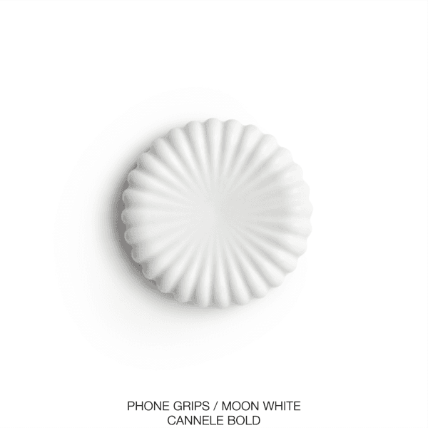 PHONE GRIPS / CANNELE BOLD / MOON WHITE