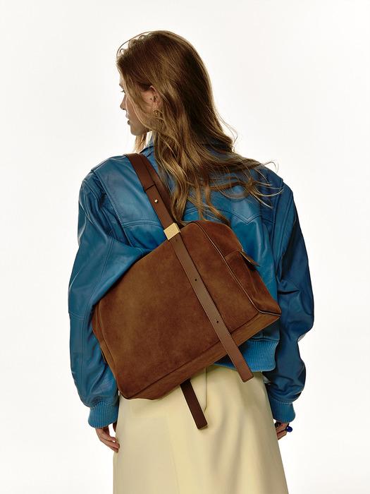 Midnight Boston bag _Suede brown