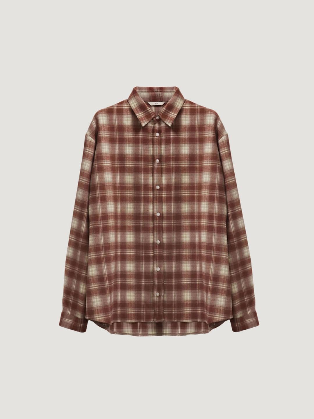 Warm Tartan Boxy Shirt