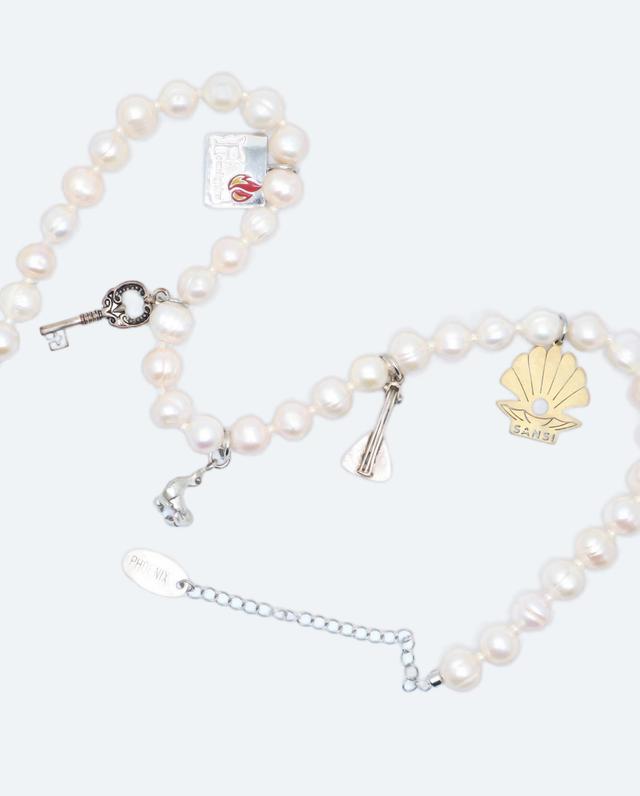 VTG CHARMS & PEARLS NECKLACE(VANP01-008)