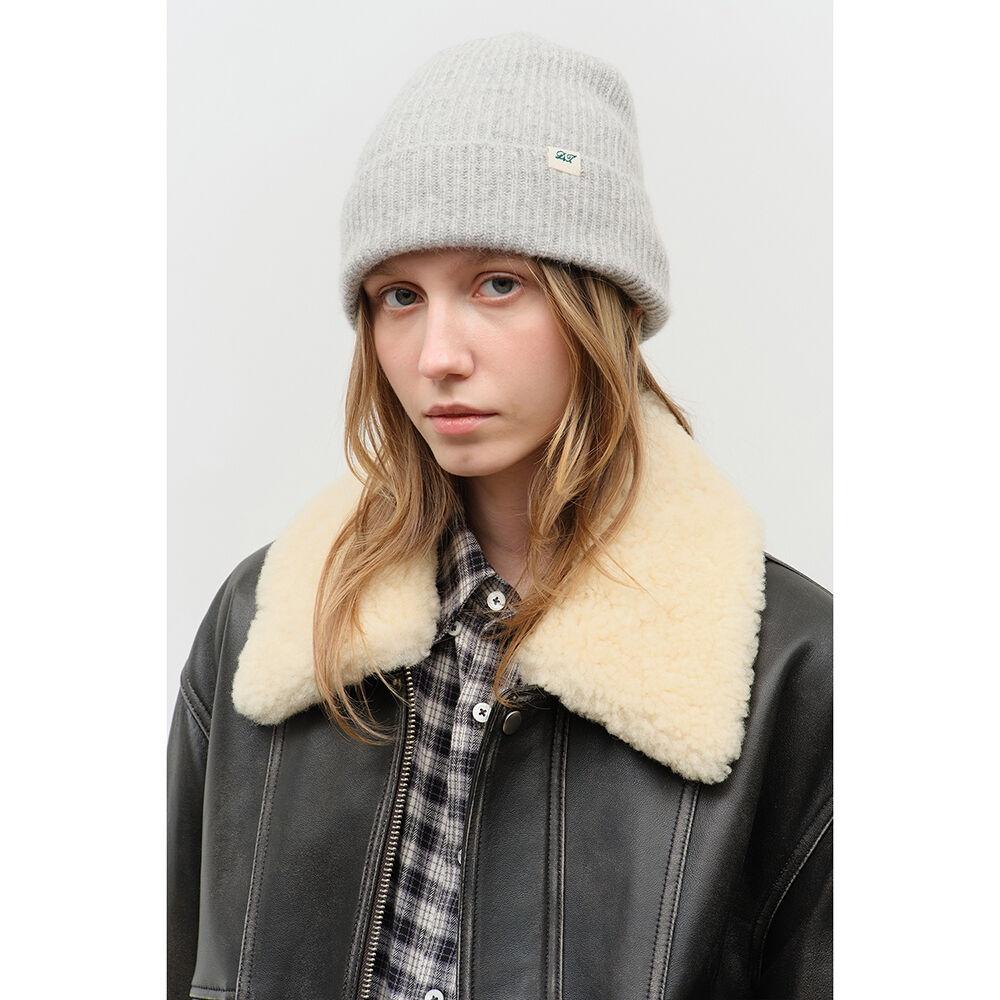WHOLEGARMENT KNIT BEANIE GREY_UDHE4F101G2