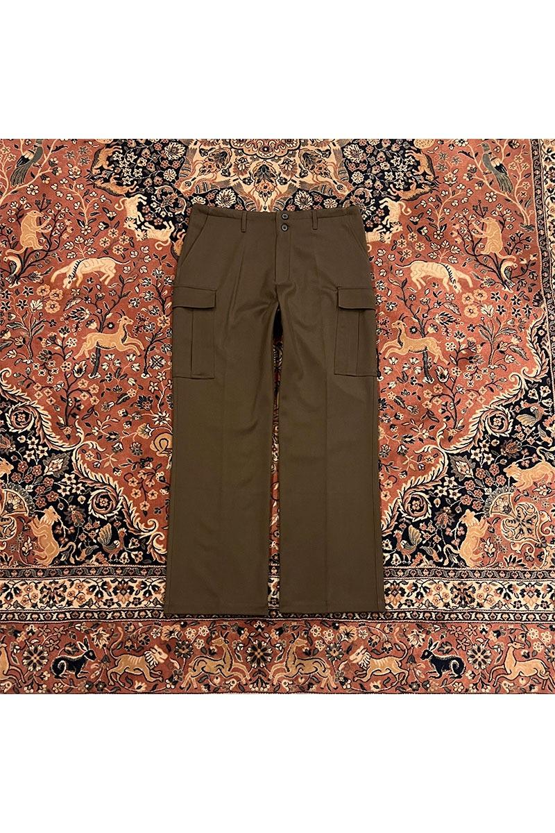 Dressy cargo pants ( heavy cloth ) - KHAKI BROWN