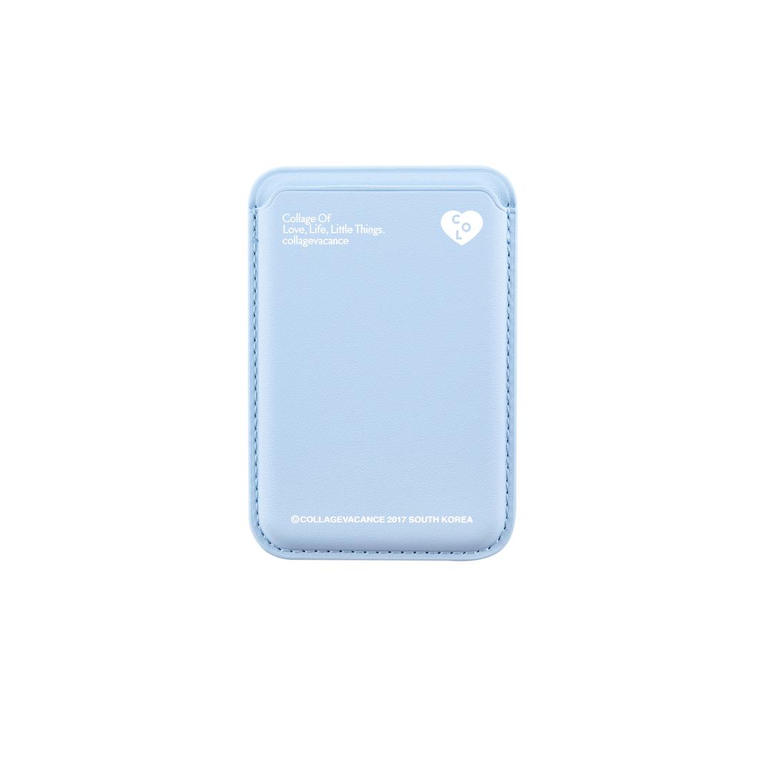 Heart Logo MagSafe Card Wallet (Baby Blue) -맥세이프 카드지갑