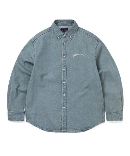 Washed Denim Shirt Washed Blue