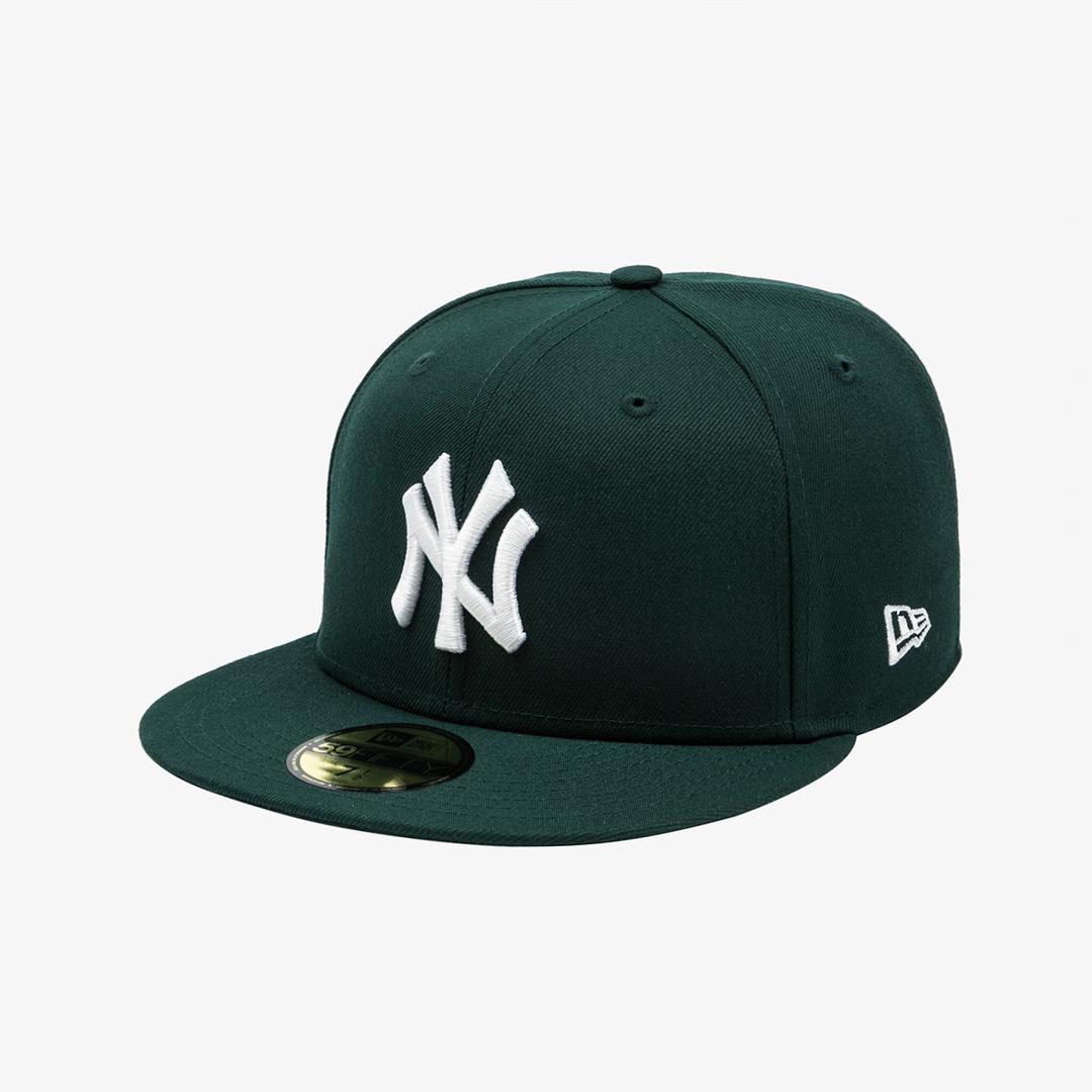 MLB 뉴욕 양키스 베이직 사이즈캡 다크 그린