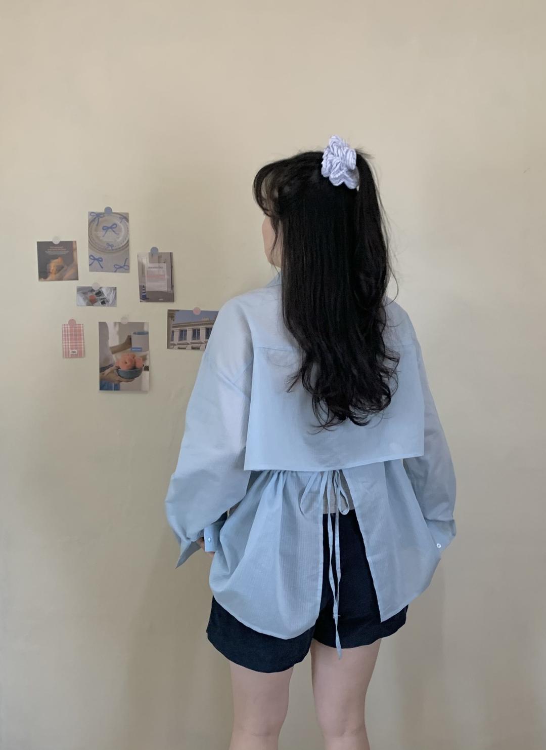 제이보릿 백리본 셔츠